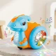 Інтерактивна іграшка Веселий Dino 16см музичний динозавр співає та світиться, об'їжджає перешкоди HG-888A - зображення 1