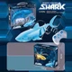 Акула на пульте Shark интерактивная игрушка на радиоуправлении 34см плавает в воде S806 - изображение 10