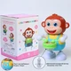 Інтерактивна Мавпа барабанщик 20см музична іграшка WToys зі світлом, ходить і співає T2038 - зображення 3
