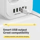 Переноска електрична D6 подовжувач 6 розеток USB Type-C 3 м - зображення 7