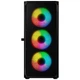 Корпус для ПК Logic concept PORTOS MESH+GLASS ARGB fans 4x120mm BLACK (ek03715) - изображение 3