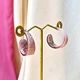 Серьги кольца акриловые jeweston Розово-нюдовые - изображение 3