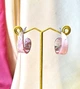 Серьги кольца акриловые jeweston Розово-нюдовые - изображение 7