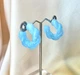Женские сережки Крученые кольца Акрил jewelry Голубые - изображение 3