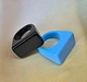 Кольца 2 единицы комплект акриловые jeweston голубой и черный - изображение 9
