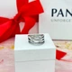 Срібна каблучка Pandora Сяючі лінії 190919CZ Пандора 17.2 (54) - изображение 2