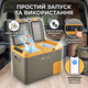 Холодильник автомобильный Brevia компрессорный 33л серый для авто кемпинга переносной холодильник с управлением через мобильный телефон (SK_22550А12) - изображение 4