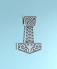 Підвіска срібна - кулон "Молот Тора - Мйольнір" 925 проба 11.5 мм - зображення 1