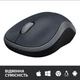 Беспроводная мышь Logitech M185 Wireless Grey USB 2.4 ГГц оптическая серая - изображение 3