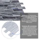 Декоративная ПВХ панель Sticker Wall на стену, для ванной, кухни 960*480*4мм SW-00001554 - изображение 2