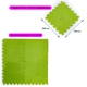 Підлога-пазл Sticker Wall плюшевий 30х30х1см Салатовий (D) SW-00002094 - зображення 2