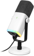 Динамічний мікрофон FIFINE Ampligame AM8 USB/XLR із сенсорною кнопкою вимкнення звуку RGB для ПК PS5 PS4 Білий - зображення 2