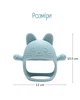 Прорезыватель силиконовый грызунок на руку "Cat Teether" для малышей от 3 месяцев голубой (PC1046) - изображение 5