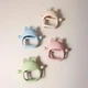 Прорезыватель силиконовый грызунок на руку "Cat Teether" для малышей от 3 месяцев зеленый (PC1047) - изображение 6