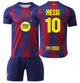 Футбольна форма дитяча Messi (Мессі) 10 Barcelona (Барселона) сезон 24/25 розмір 22 зріст 125–130 см червоно-синя - зображення 1