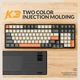 Професійна механічна ігрова клавіатура Mambasnake K3 100%, RGB, з цифровою панеллю, лінійні червоні перемикачі, 100 клавіш, металева панель, підходить для Mac. - зображення 6