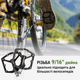 Педалі для велосипеда Rockbros K203 на промопідшипниках із шипами, легкі для MTB і міських велосипедів Чорний - зображення 7