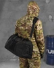 Тактична сумка баул Silver Knight чорна Cordura 600D молле відділення взуття військова ВТ1020 - зображення 2