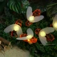 Уличная гирлянда Пчелы на солнечной батарее 5 м, 20 LED, теплый белый свет, декоративная садовая LED-гирлянда - изображение 8