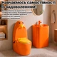 Комплект детский умывальник и унитаз керамический набор унитаз напольный и умывальник детский Asans Orange - изображение 6