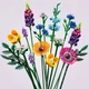 Конструктор Букет полевых цветов, интерьерная композиция в стиле Botanical, совместимый с известными брендами - изображение 14