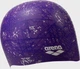 Шапочка для плавания Arena PRINT 2 1E368-275 One Size Фиолетовая (3468337644002) - изображение 3