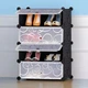 Тумба органайзер для обуви Shoe Rack SR30009 75х37х49 см 4 ярусная обувная стойка - изображение 9
