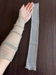 Блискучі нарукавники рукава мітенки довгі honey fashion accessories xs/s/m сріблястий (30к050) - зображення 2