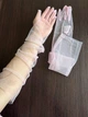 Фатинові довгі рукавички honey fashion accessories s/m/l рожевий (30к001) - зображення 6