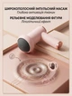 Мышечный массажёр перкуссионный беспроводной Fascial Gun Vibro Head 6 режимов, 5 насадок Розовый - изображение 6