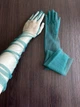 Фатинові довгі рукавички honey fashion accessories s/m/l темно-зелений (30к001) - зображення 5