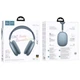 Навушники бездротові накладні HOCO W65 Plus (Bluetooth 5.3, з шумозаглушенням) Blue - зображення 3