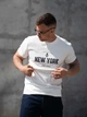 Мужская футболка повседневная из хлопка Teamv New York Белая 4XL - изображение 1