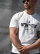 Мужская футболка повседневная из хлопка Teamv New York Белая 4XL - изображение 5