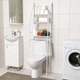 Полка стеллаж напольная над унитазом Toilet Rack 47 х 25 х 160 см (362 TO) - изображение 3