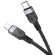Дата кабель Hoco X109 Energy silicone Type-C to Lightning (2m) Black - изображение 3