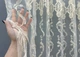 Тюль VR-Textil 1852т Фатин з вишивкою Корд та люрексом Молочний з золотистим 300х250 см (42-1195) - зображення 4