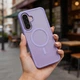 Чехол Tech-Protect MagMat для Samsung Galaxy A36 / A56 / A37 5G Matte Lilac with MagSafe (5906302322947) - изображение 3