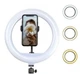 Кільцева світлодіодна LED LJJ13 (30см) із затискачем для смартфону - зображення 1