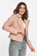 Куртка-косуха женская из экокожи розового цвета Fashion размер 40 (214060) - изображение 2
