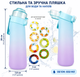 Бутылка для воды Air Up с ароматическими капсулами, 650 мл + 14 вкусовых колец, светло-голубая матовая - изображение 3