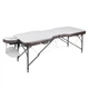 Масажний стіл inSPORTline Kiyora 2-Section Aluminum, біло-сірий - изображение 1