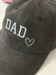 Комплект кепок бейсболка парная Папа Мама Love (Dad Mom) 56-60р Серый+розовый (9090) - изображение 2
