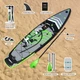 Надувная SUP доска для плавания EGGORY 335 см Серая (SUP5020730) - изображение 7
