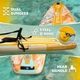 Надувная SUP доска для плавания STARCITY 350 см Желтая (SUP5021561) - изображение 6