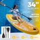 Надувная SUP доска для плавания STARCITY 350 см Желтая (SUP5021561) - изображение 7