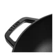 Сковорода вок Staub Specialities Wok Black 30 см з кришкою чавунна 40511-344-0 - зображення 2