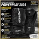 Боксерские перчатки для занятий боксом тренировок и спарринга PowerPlay 3024 Ultra Mat Черно-Белые 10 унций - изображение 10