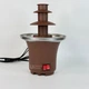 Шоколадный фонтан электрический Mini Chocolate Fondue Fountain 35W для дома и праздников, настольная фондюшница 3-ярусная для шоколада, фруктов и маршмеллоу, аппарат для шоколадного фондю и десертов с подогревом Коричневый, FT-10 - изображение 10