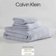 Calvin Klein махровые полотенца из плотного однотонного 100% хлопка с кантом (3 штуки – комплект для одного) – сиреневый - изображение 2